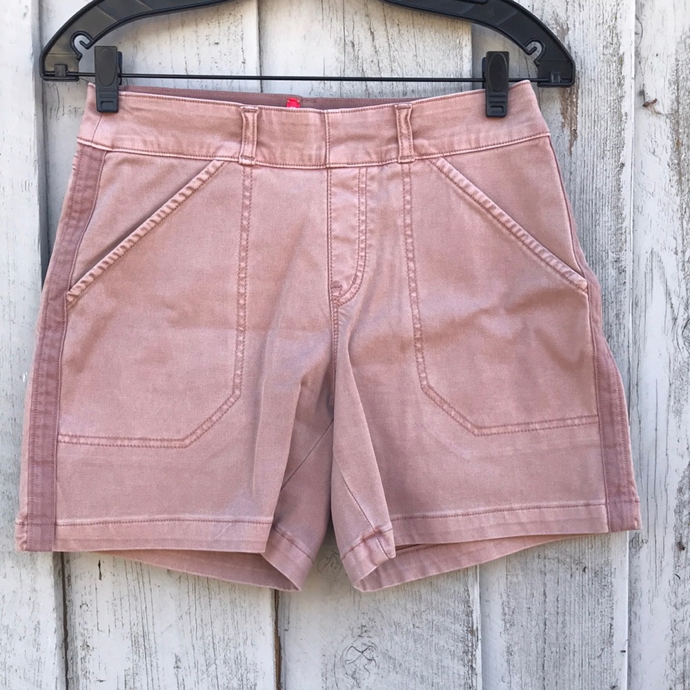 SPANX Dusty Pink High-Rise Bermuda Shorts- size small